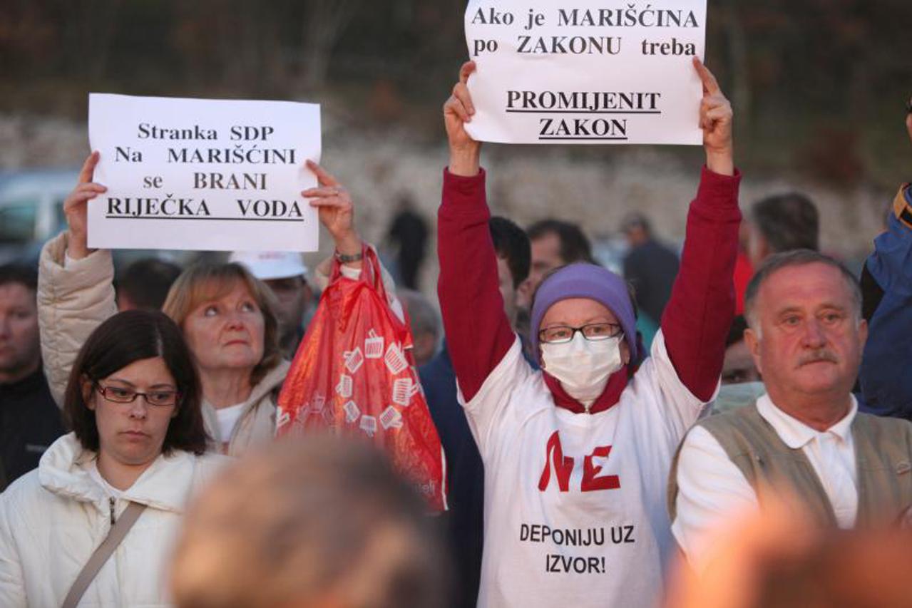 marišćina,prosvjed