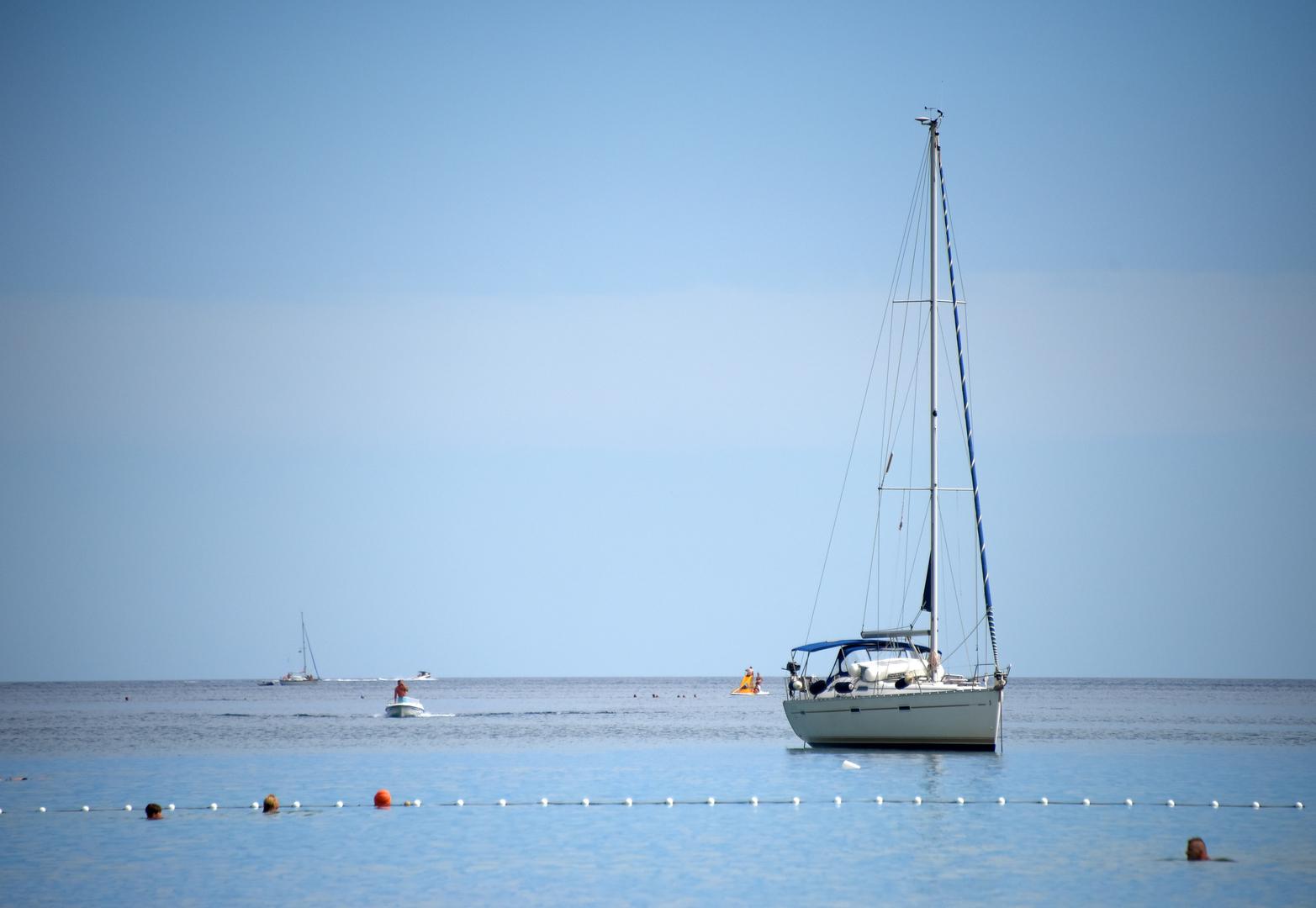 20.07.2021., Krnica - Turisticka patrola Vecernjeg lista, u Dugoj uvali.
Photo: Sasa Miljevic / PIXSELL