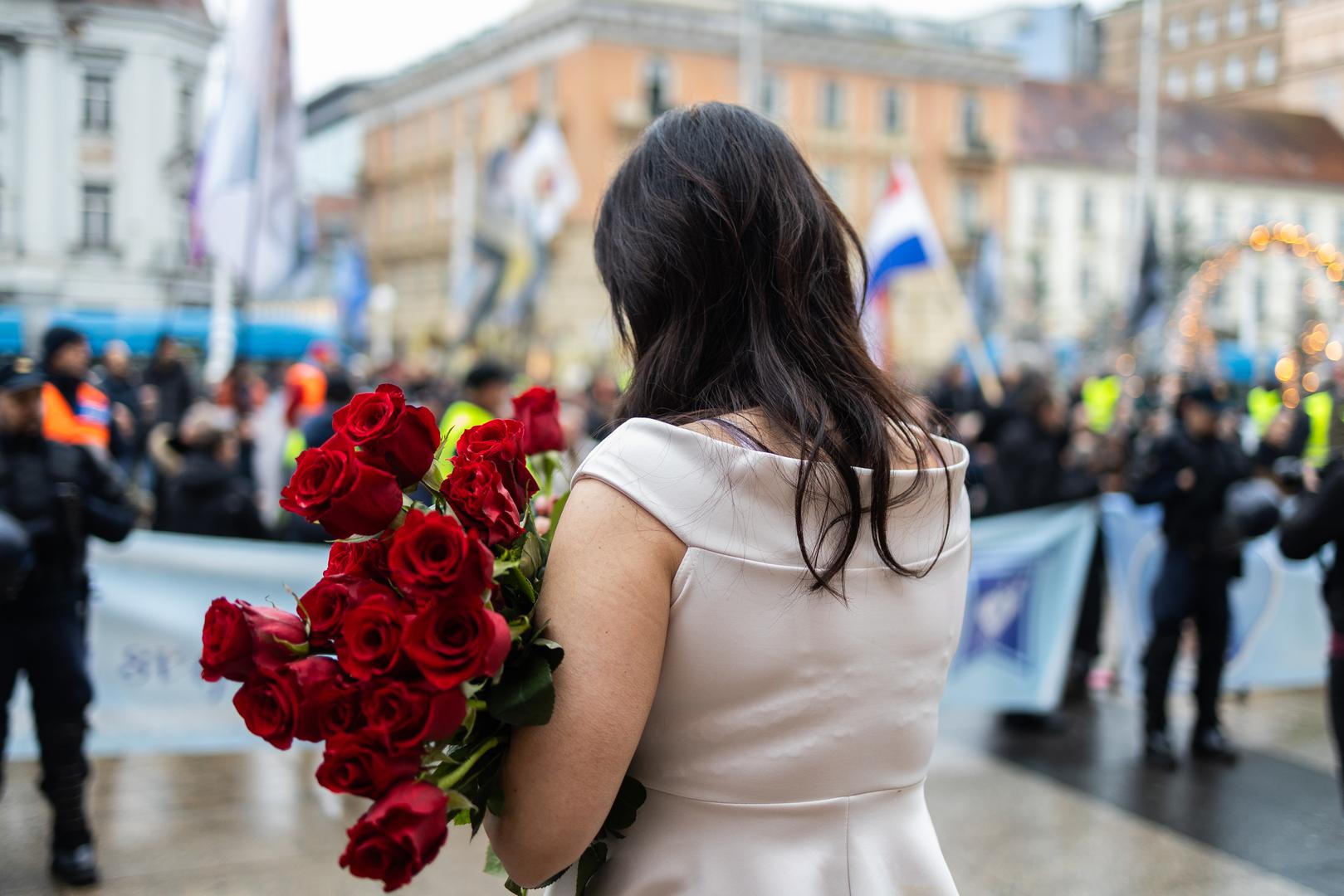 06.12.2025., Zagreb: Treca godisnjica performansa Tiha misa umjetnice Arijane Lekic-Fridrih, ujedno i posljednja Tiha misa u javnom prostoru Photo: Mia Slafhauzer/PIXSELL