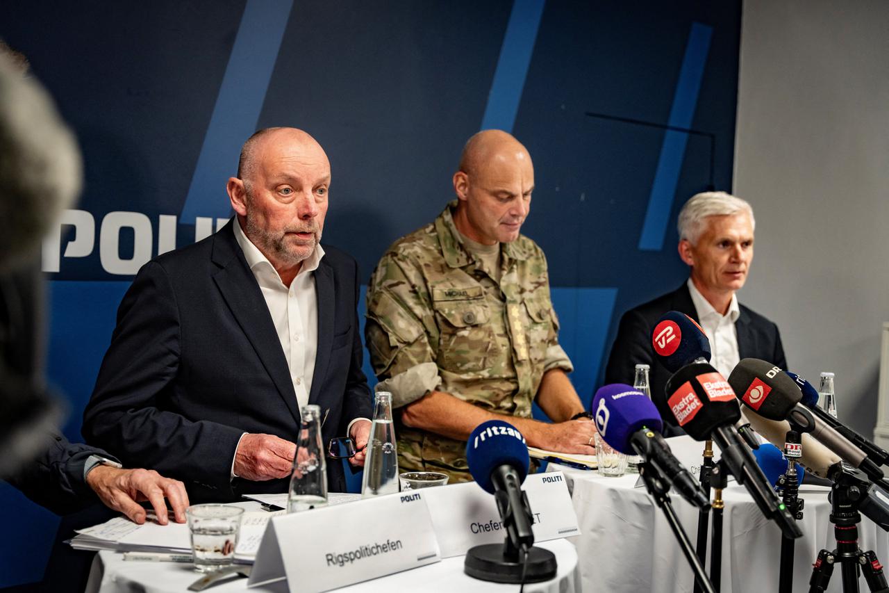 Joint authority press conference at the national police headquarters in Copenhagen