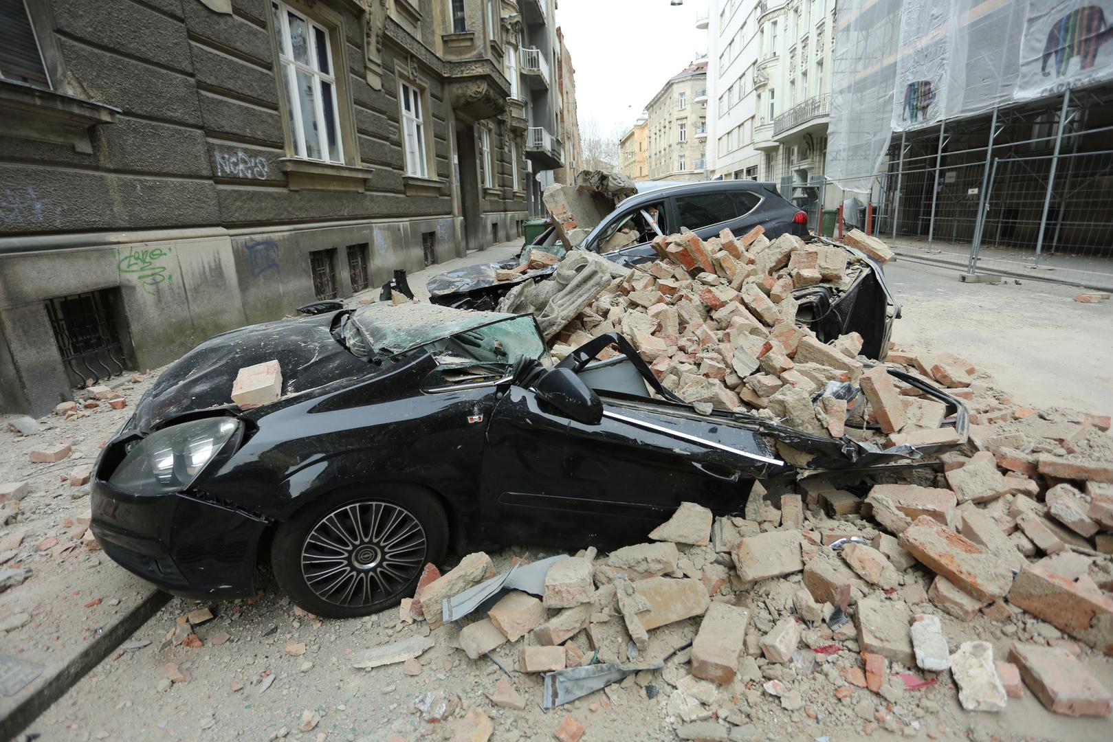 22.03.2020., Zagreb - Ostecenja u Zagreba nakon potresa jacine 5.3. po Richteru. Velika steta u Djordjicevoj ulici. Photo: Emica Elvedji/PIXSELLrrrr