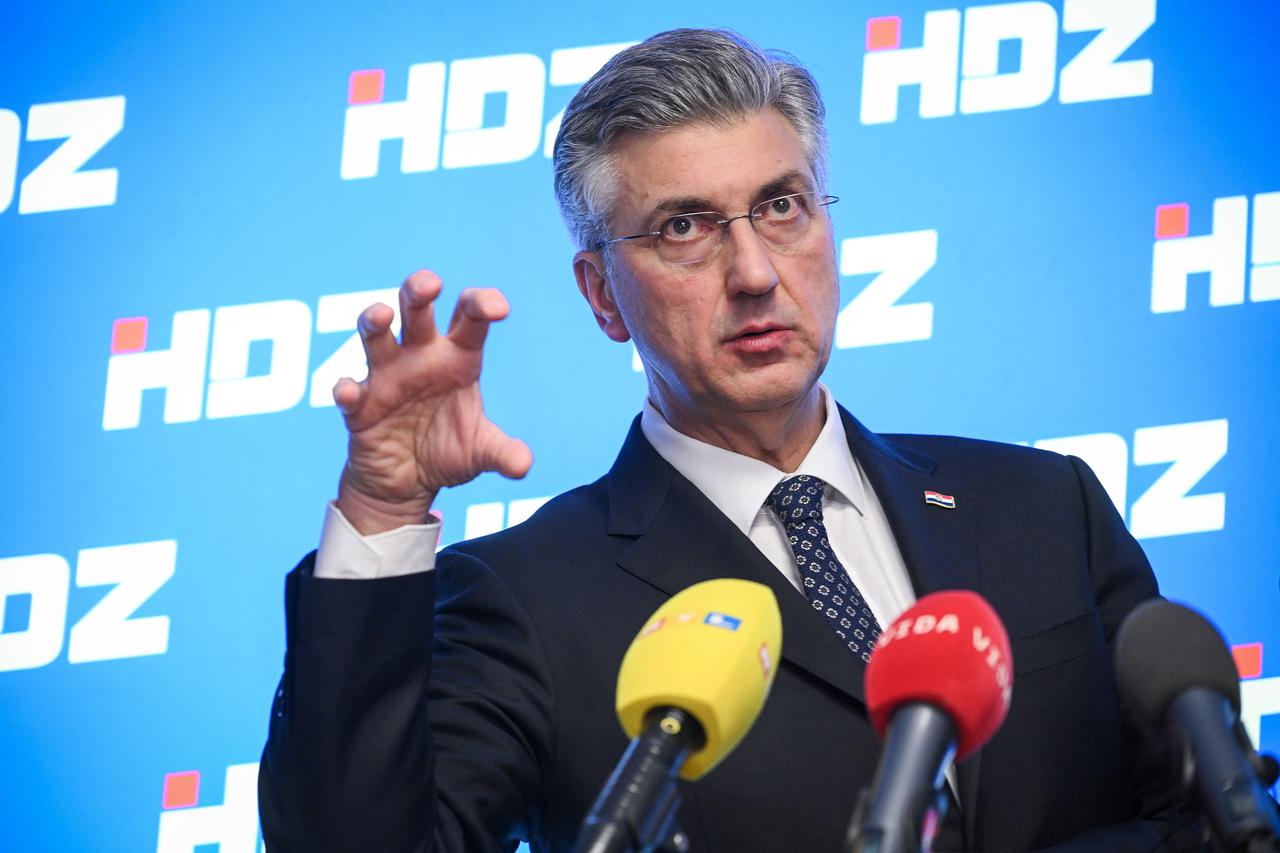 Zagreb: Izjava premijera Andreja Plenkovića nakon sjednice stranke