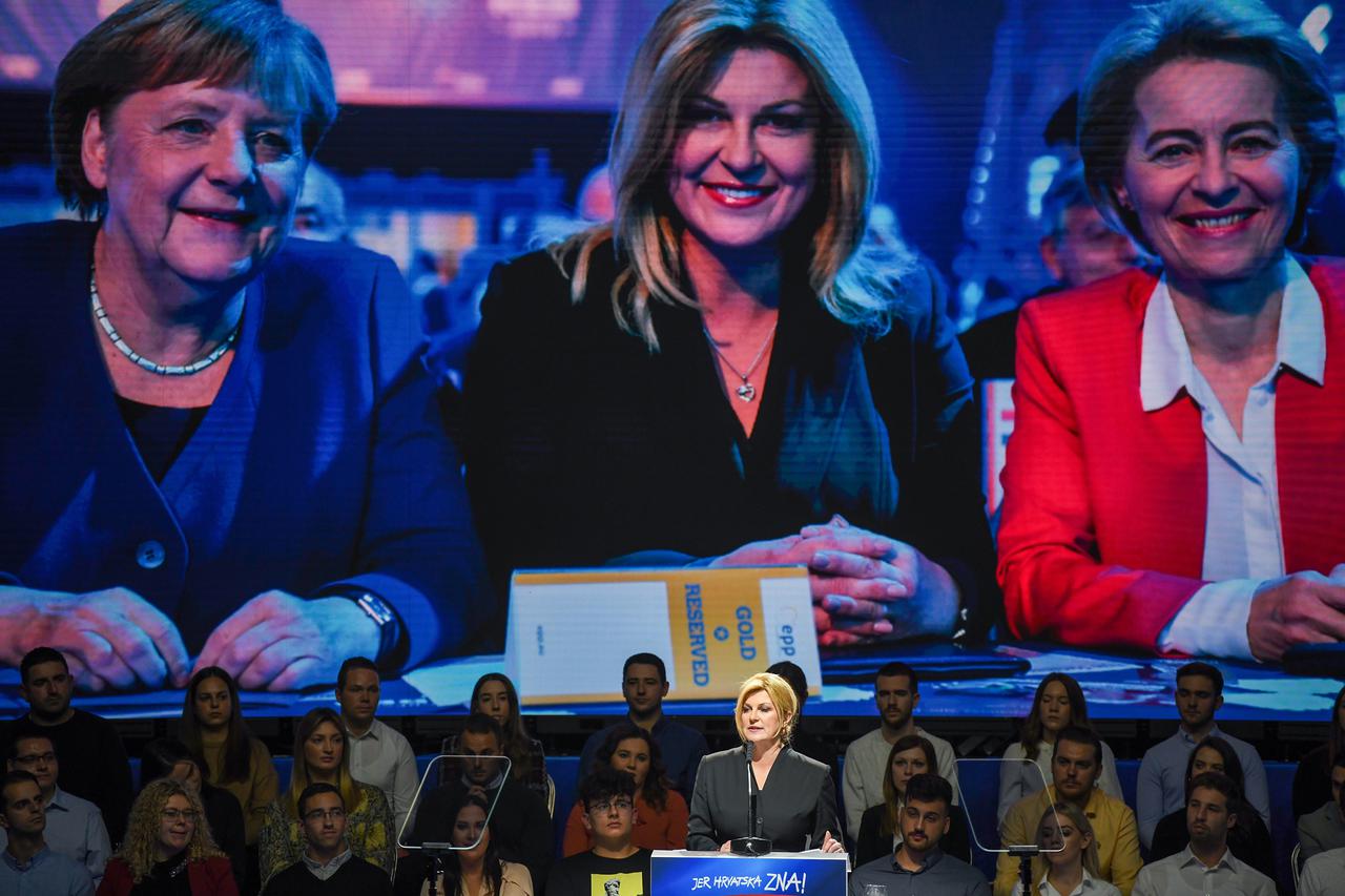 Završni predizborni skup Grabar-Kitarović