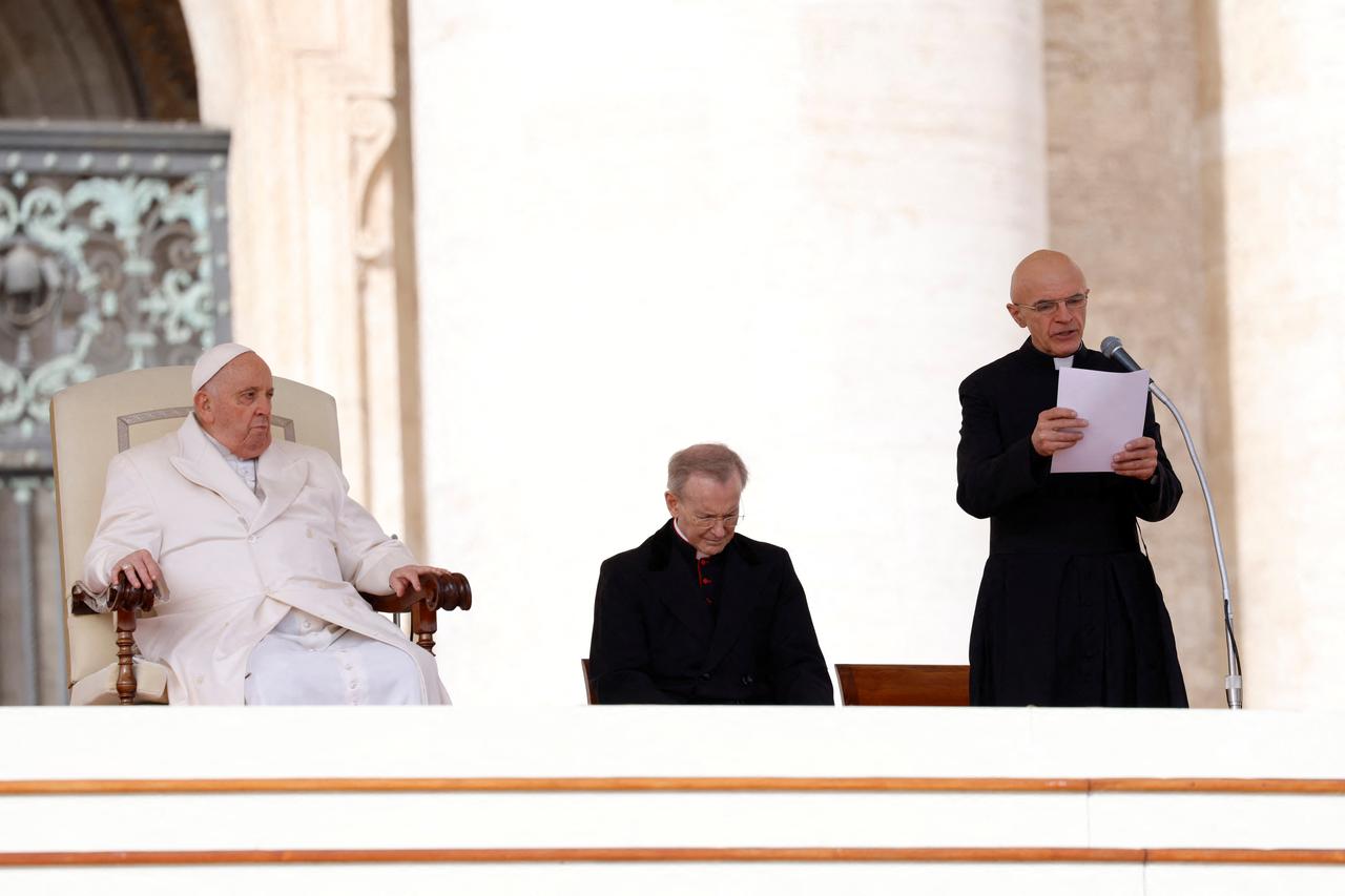 Pope Francis holds a weekly audience at the Vatican