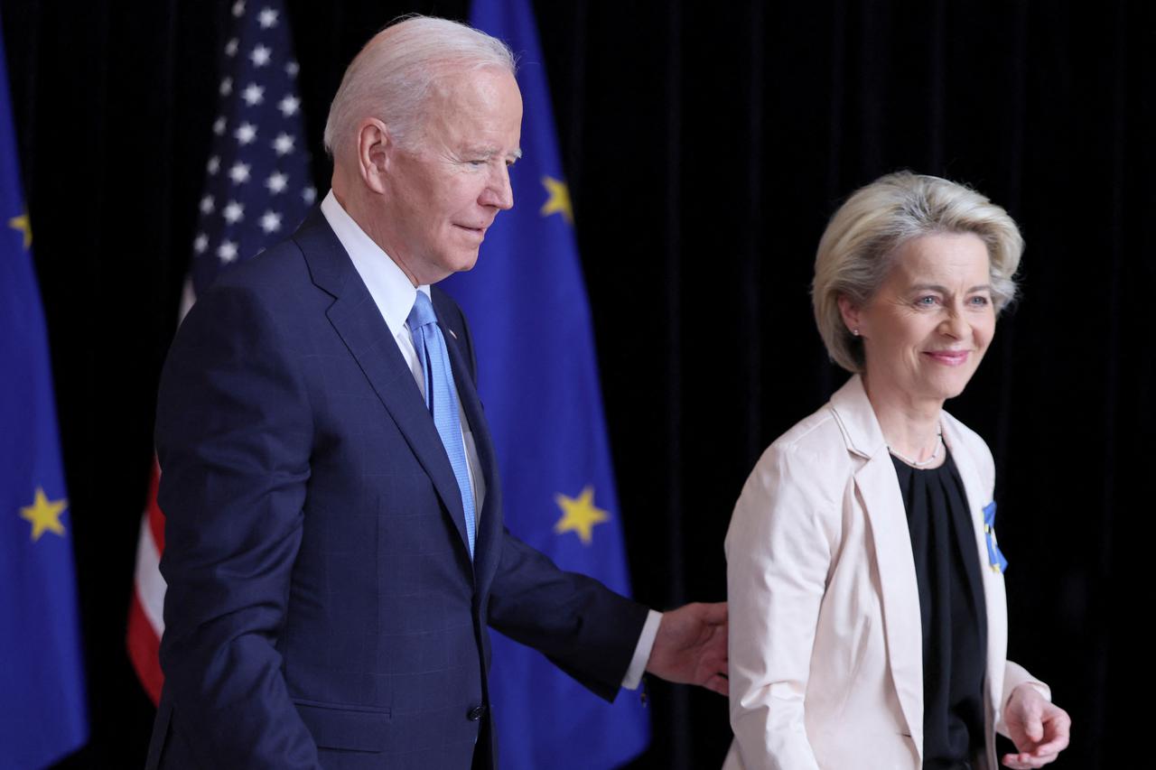 U.S. President Biden meets with European Commission President Von der Leyen, in Brussels