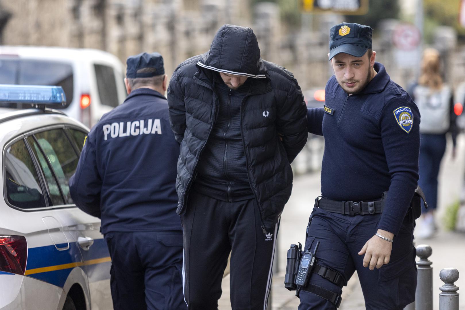15.11.2023., Rijeka - Policija privodi Luku Burazera, optuzenog za trgovanje kriptovalutama, tj. prevare stotina investitora koji su ukupno ulozili desetke milijuna eura. Photo: Nel Pavletic/PIXSELL