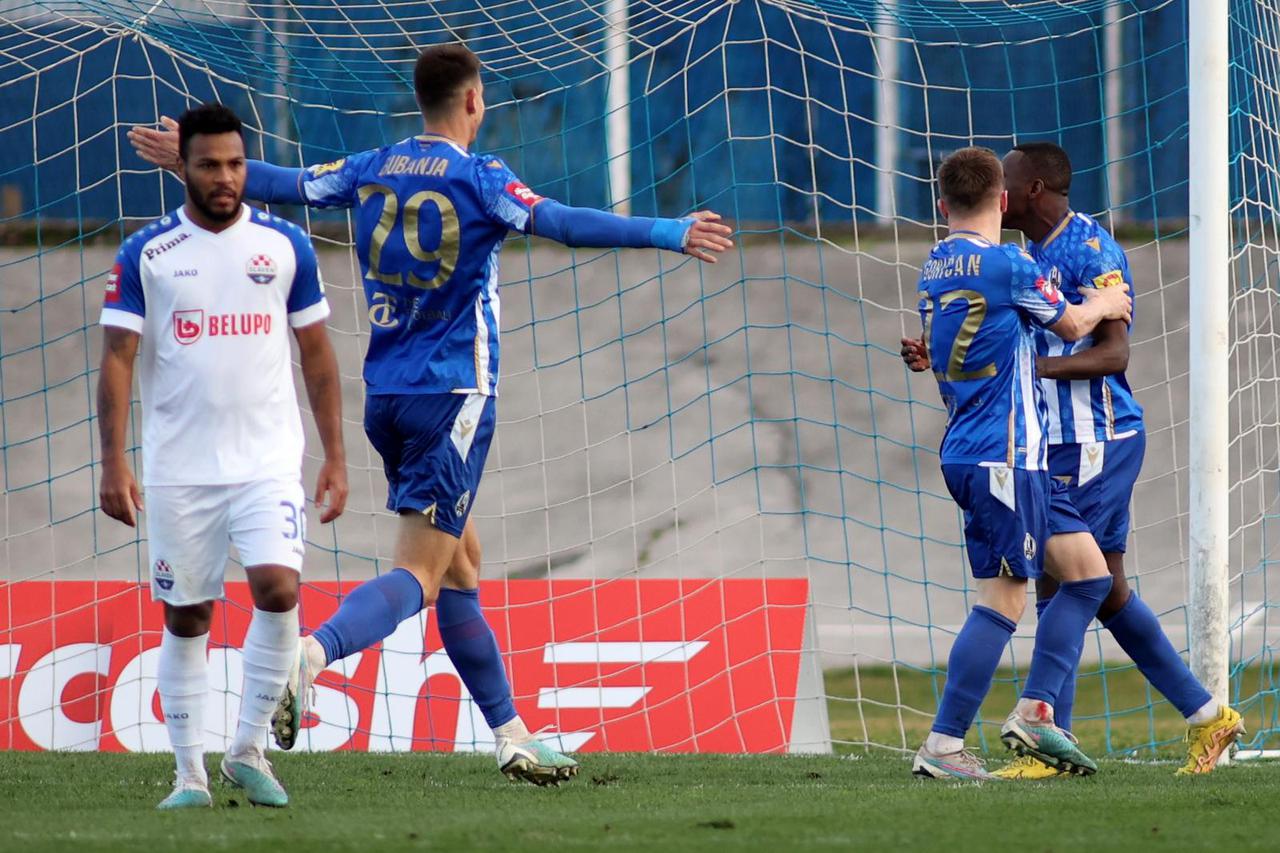 Zagreb: Lokomotivin Vladan Bubanja zabio gol Belupu za rezultat 1:0