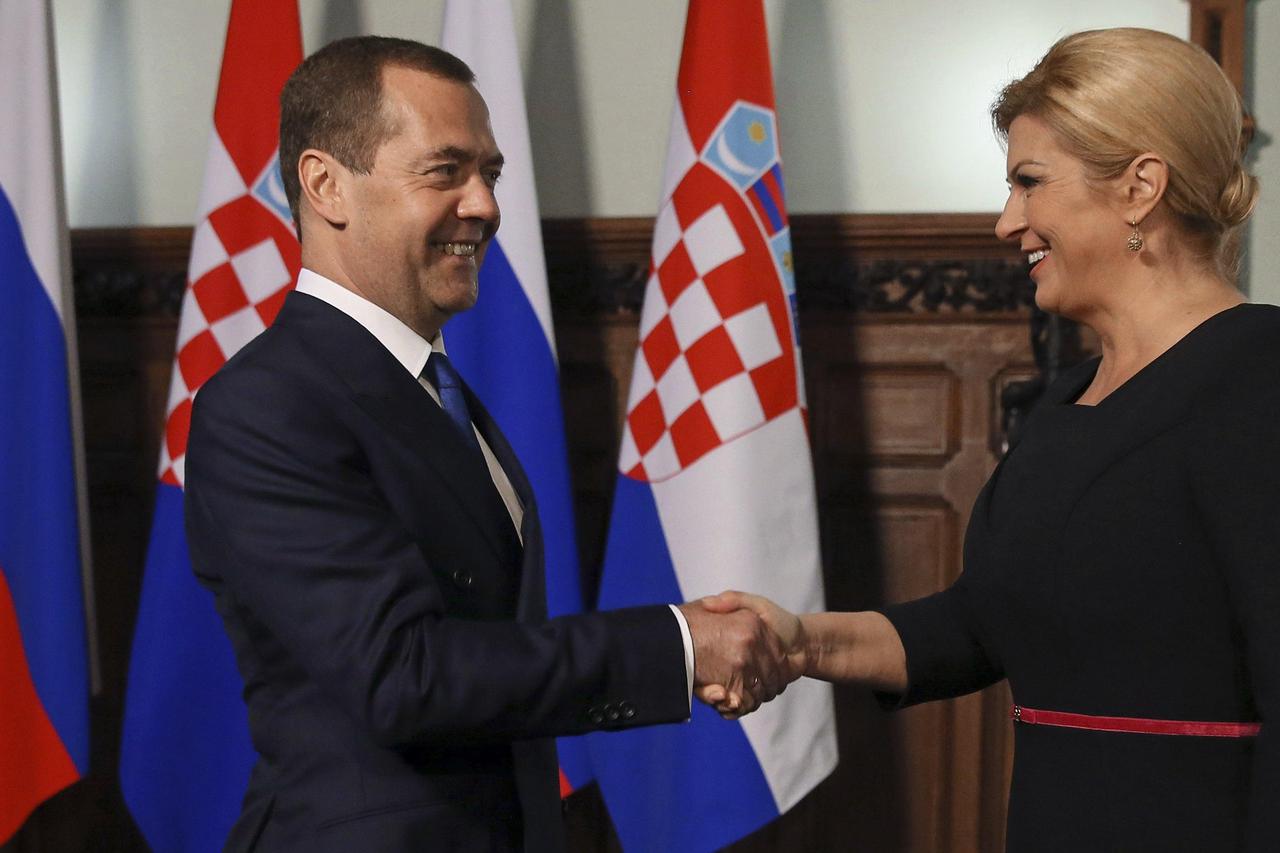Medvedev i Kolinda Grabar-Kitarović