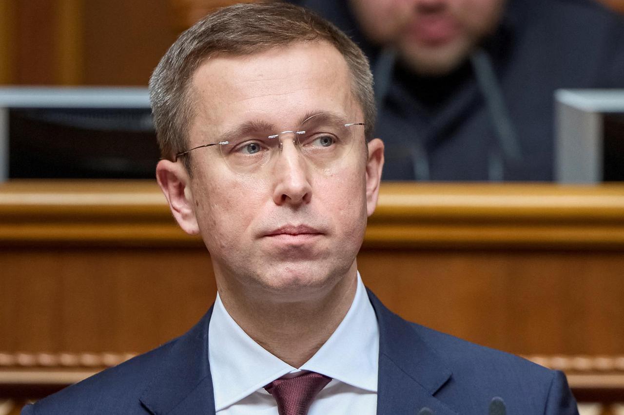 A newly appointed Ukrainian Prime Sergii Koretskyi attends a session of Ukrainian parliament in Kyiv