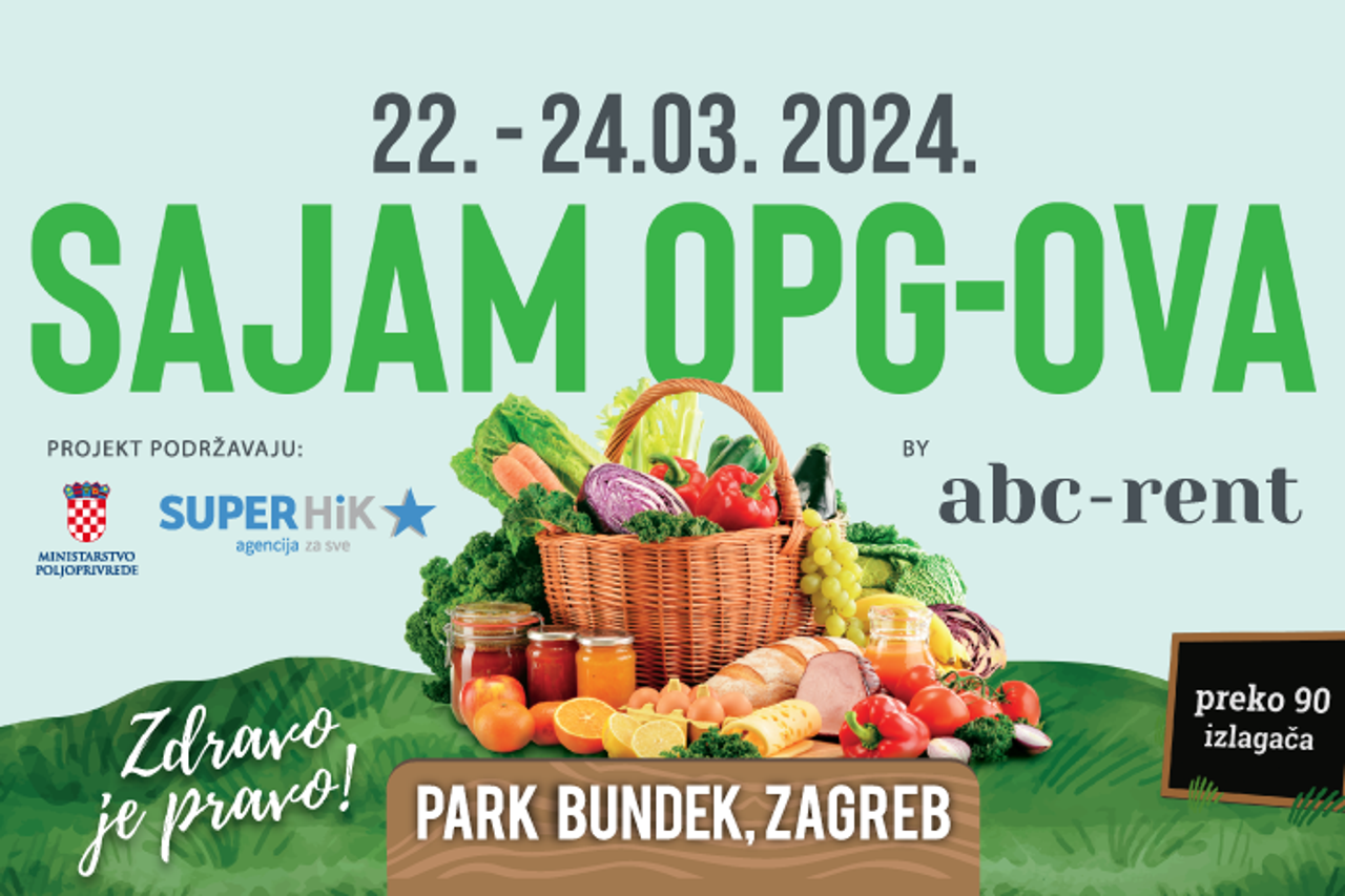 Zagreb: Sajam OPG-ova "Zdravo je pravo"