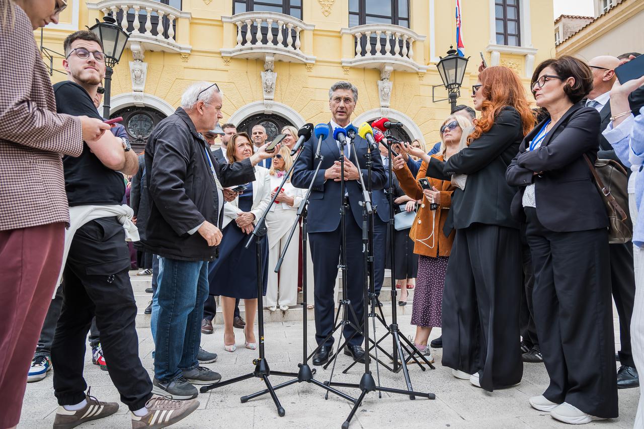Premijer Andrej Plenkovic dao je izjavu nakon svecane sjednice