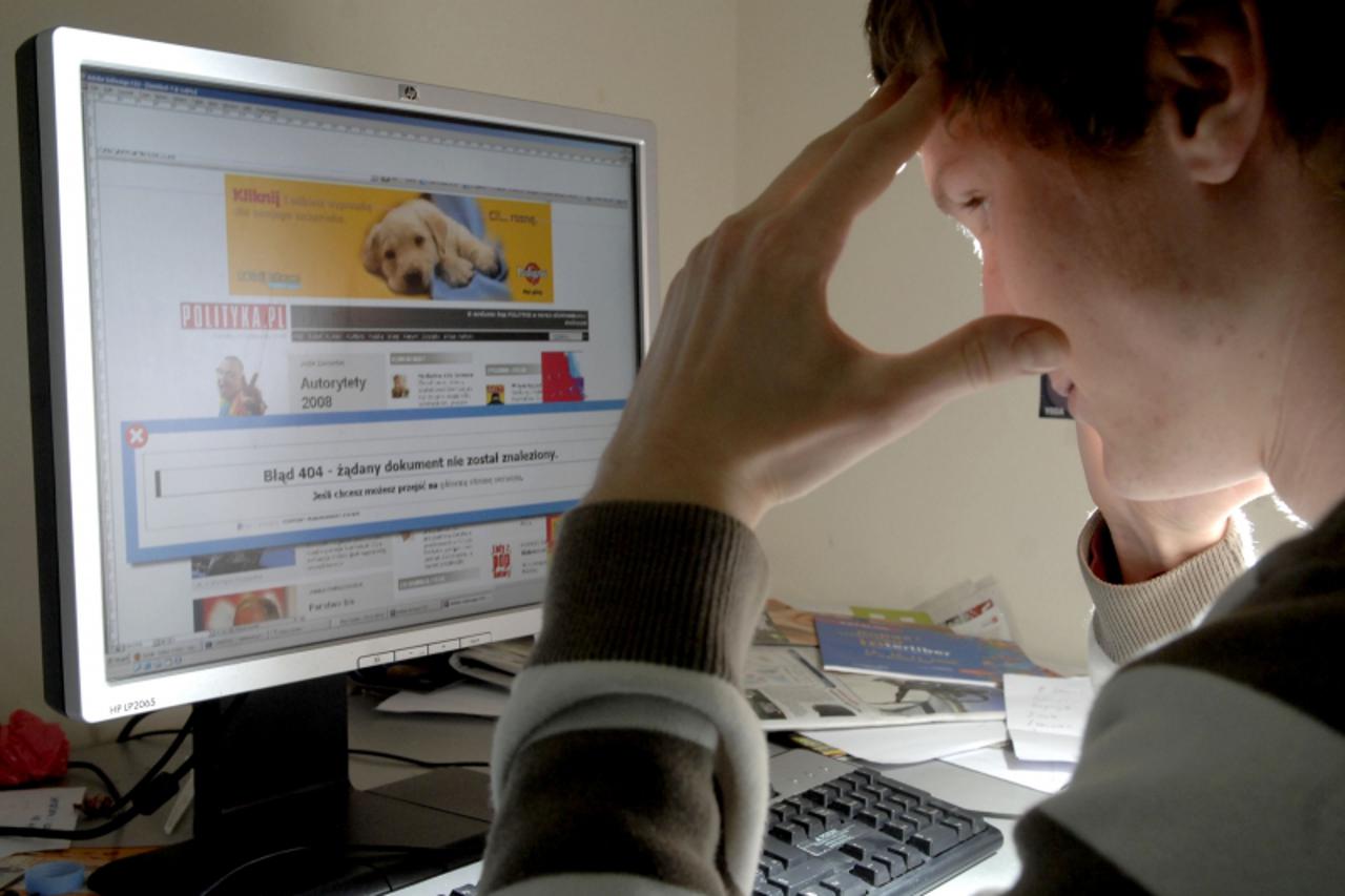 'zad.. Zagreb ...28.11..2008. ilustracija za poljaka koji zivi u internetskoj ulici,a nema internet Photo: Boris Scitar/Vecernji list'