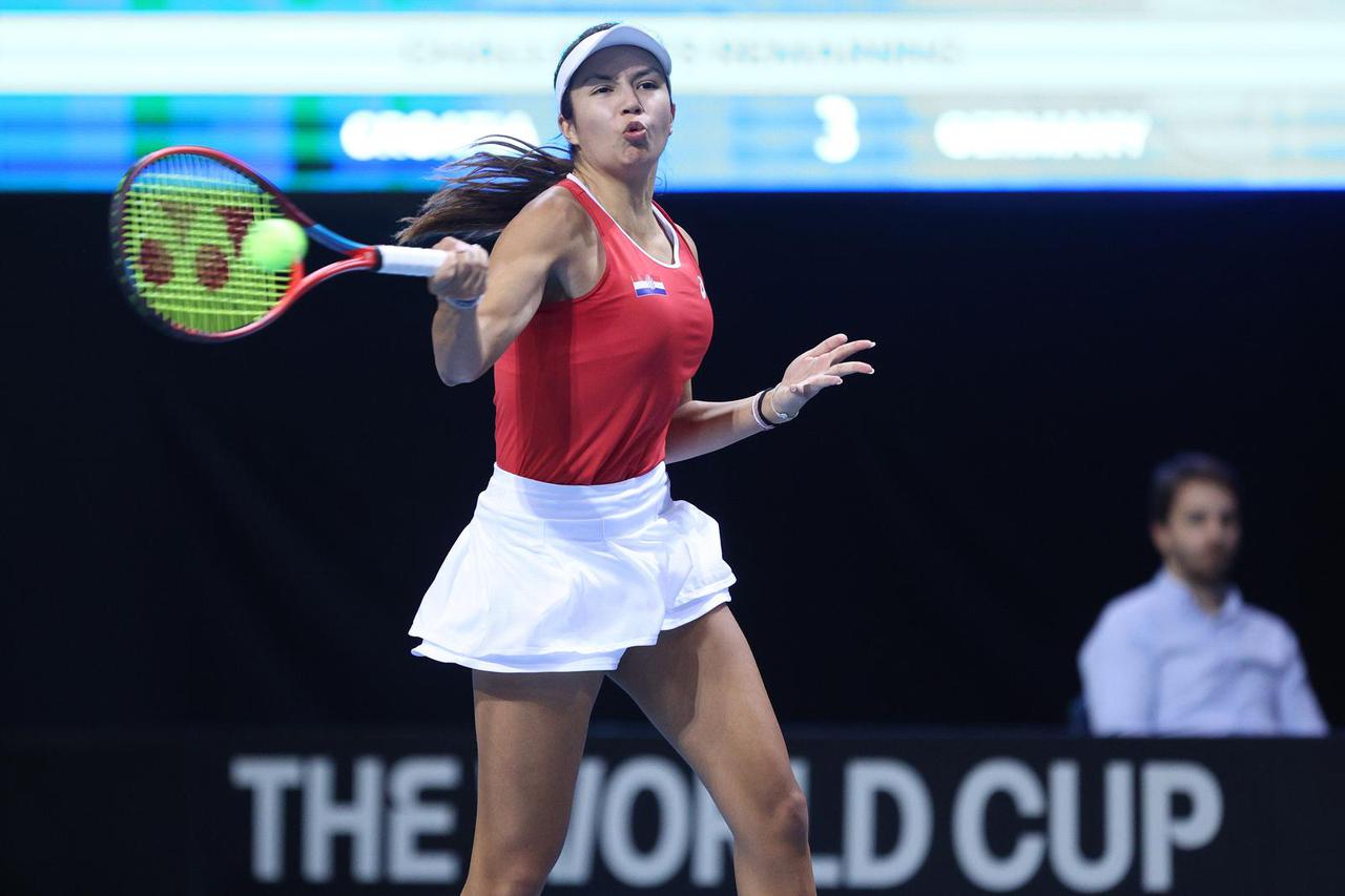 Rijeka: Susret Hrvatske i Njemačke u Billie Jean King Cupu, Petra Marčinko - Anna Lena Friedsam