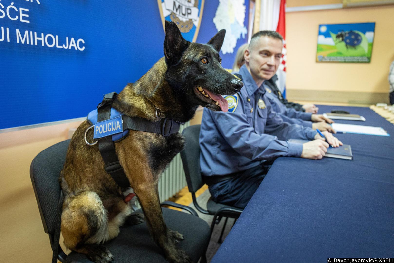 22.02.2023. Osijek - U Policijskoj Upravi osjecko-baranjskoj odrzala se konferencija za medije povodom pronalaska oko 11 kilograma heroina na granicnom prijelazu Batina. Photo: Davor Javorovic/PIXSELL