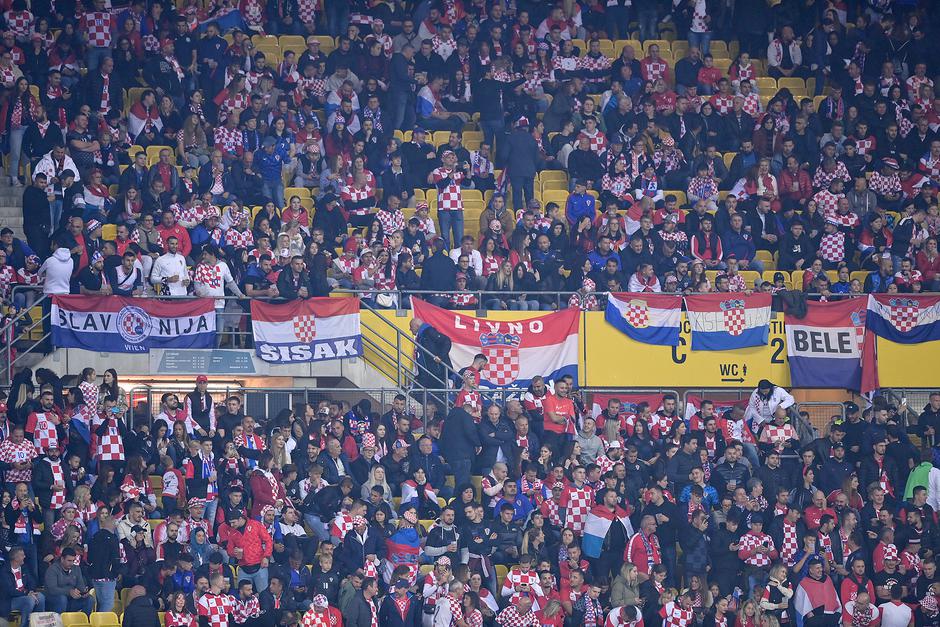 Navijači na utakmici Austrije i Hrvatske u 6. kolu Lige nacija