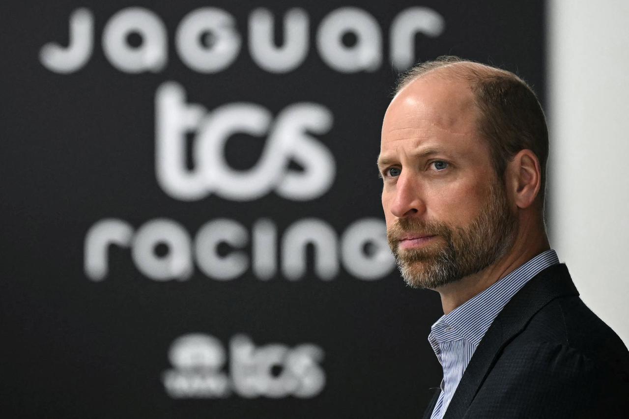 Britain's Prince William visits Jaguar TCS Racing, at Kidlington