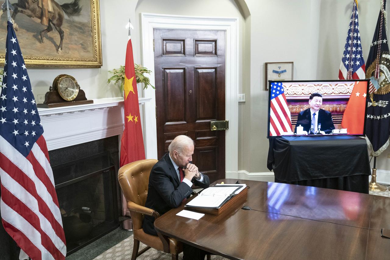 President Biden meets virtually with President of the PeopleÕs Republic of China Xi Jinping