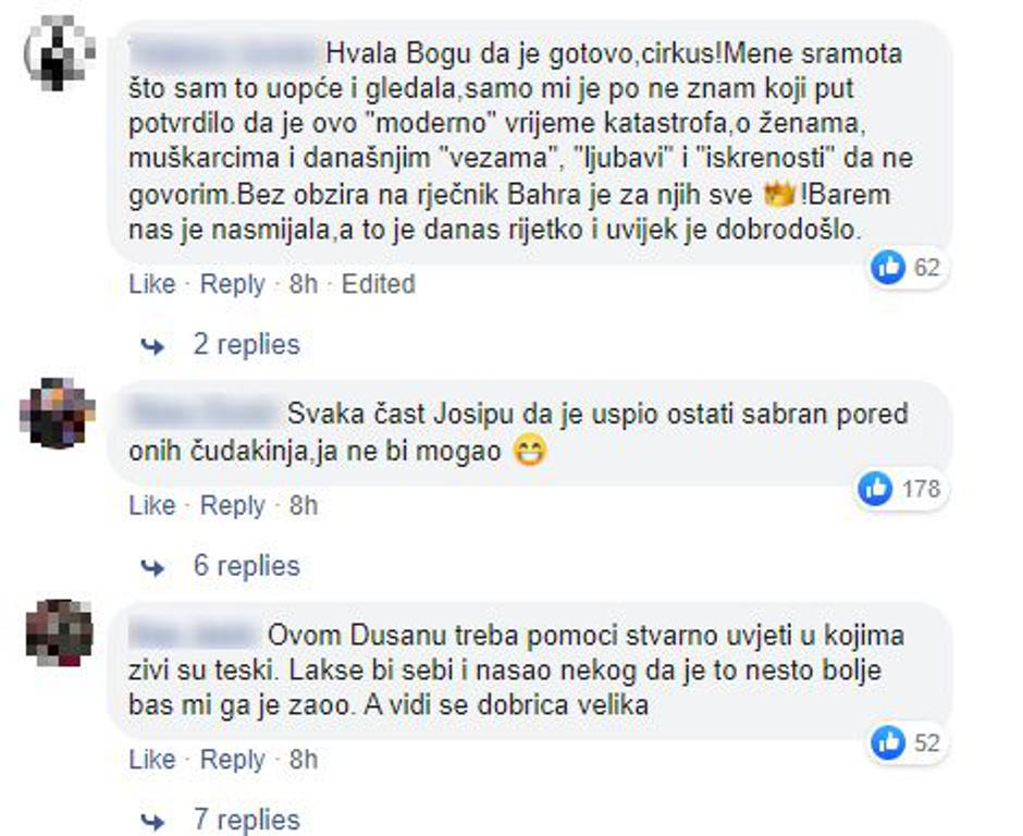 Ljubav je na selu reakcije