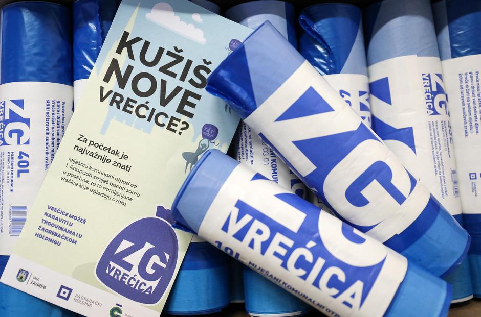 Zagreb: Od danas su na prodajnim mjestima dostupne nove vrećice za razvrstavanje otpada