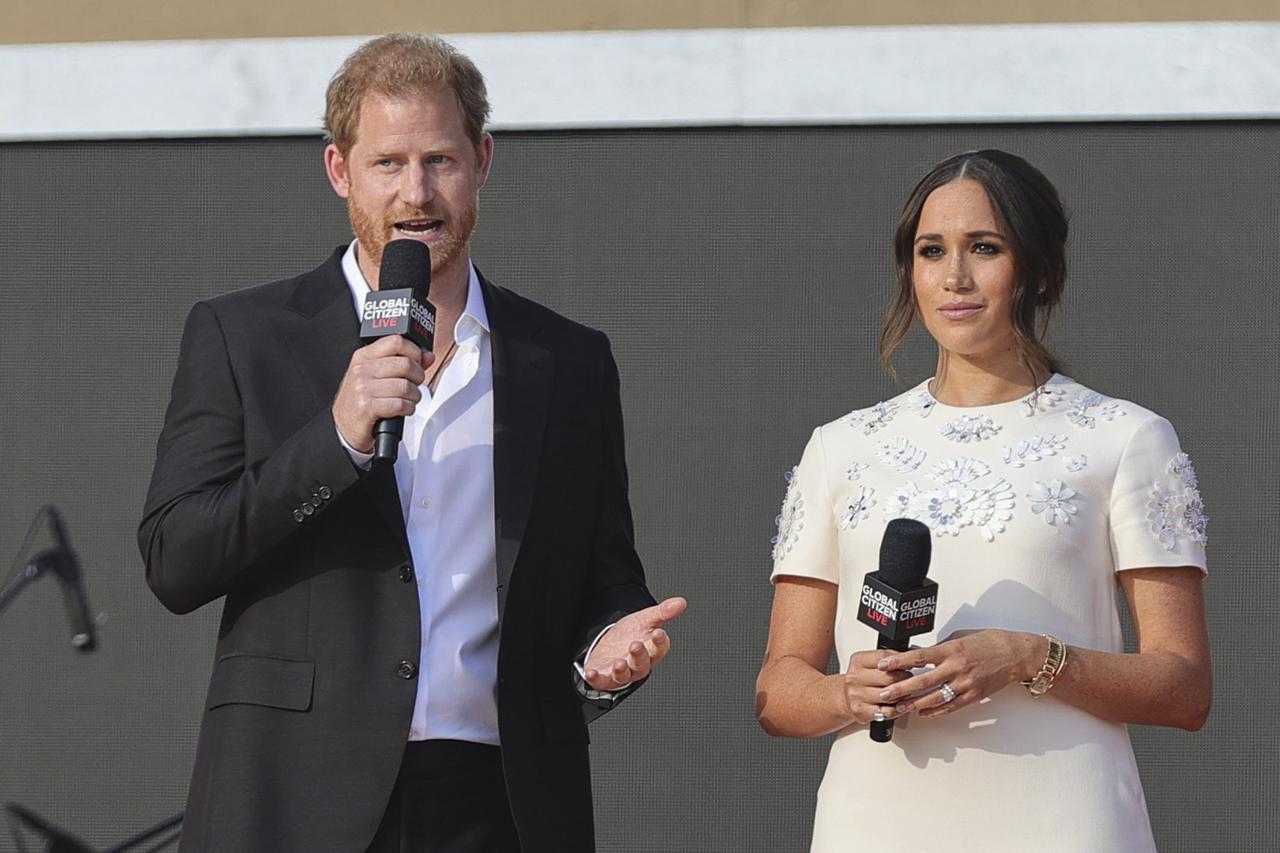 Prince Harry and Meghan Markle at the Global Citizen Concert
