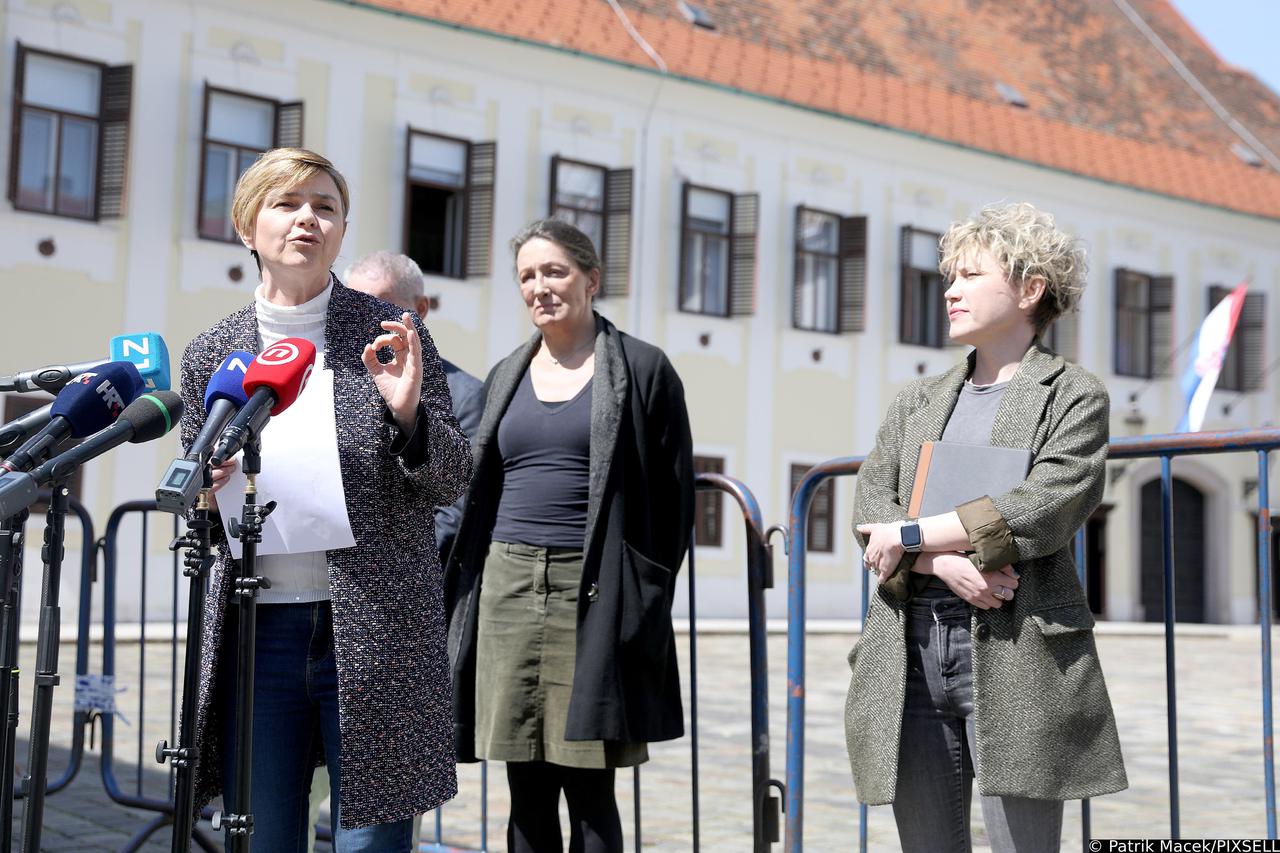 Zagreb: Sandra Benčić i Ivana Kekin održale konferenciju za medije
