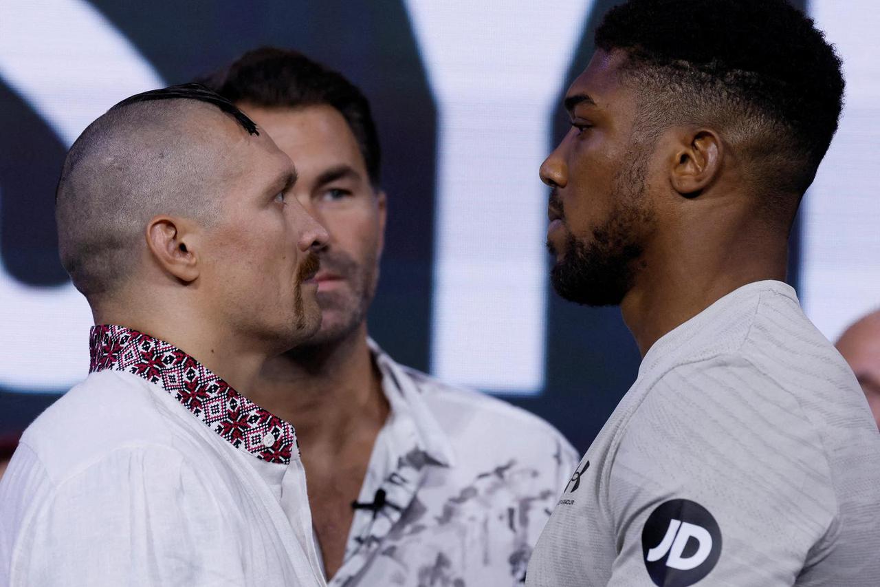 FILE PHOTO: Boxing - Oleksandr Usyk v Anthony Joshua - WBA, WBO and IBF Heavyweight World Title - Weigh-in