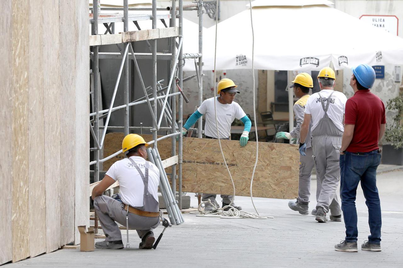 Zagreb: Građevinski radovi u centru grada