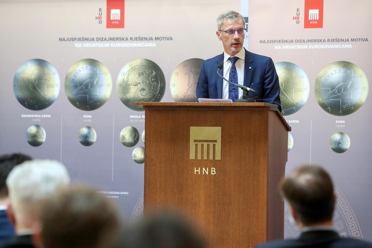 Zagreb: Boris Vujčić dodijelio nagrade autorima najuspješnijih dizajnerskih rješenja hrvatskih eurokovanica