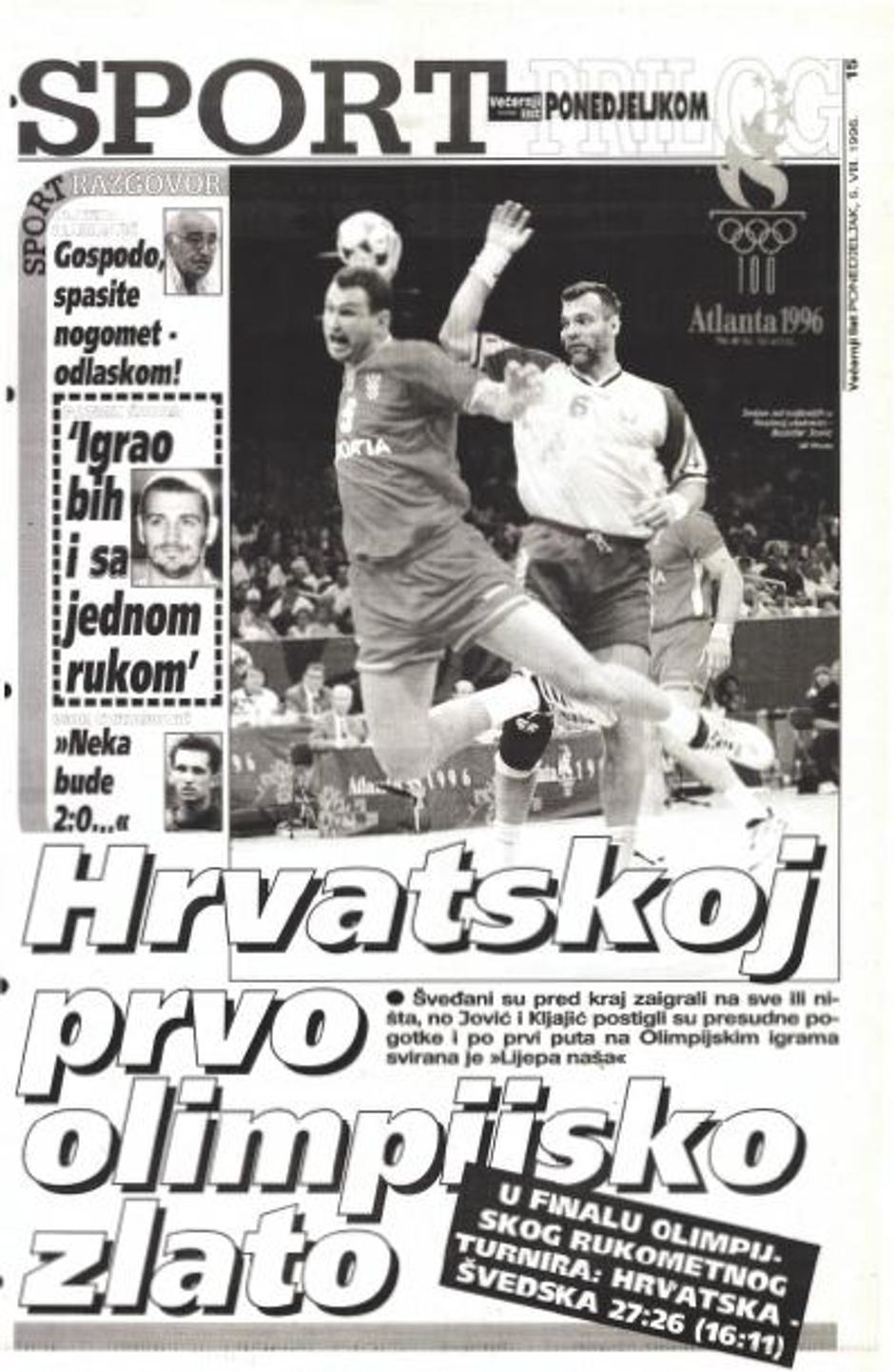 Novinske naslovnice 'Zlato u Atlanti'