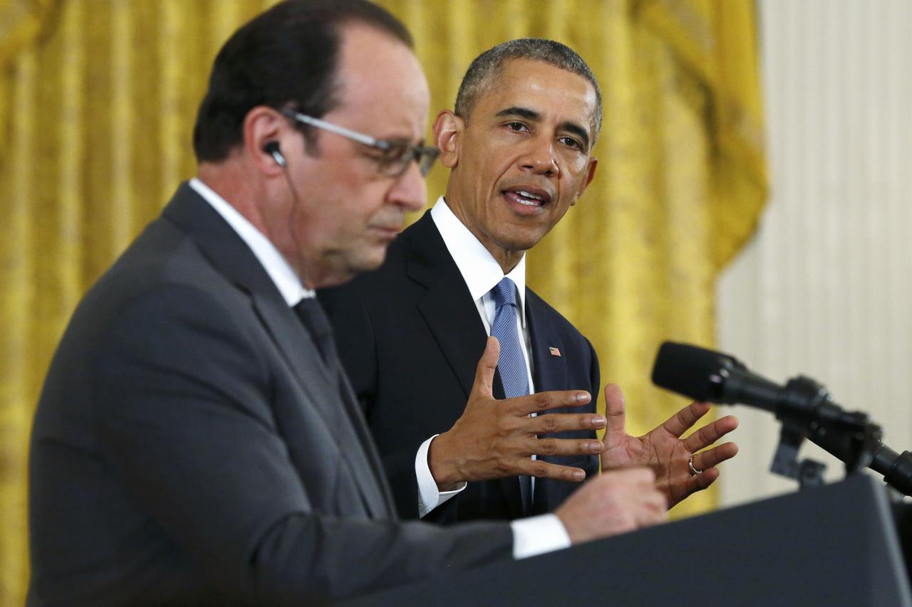Francois Hollande, barak obama