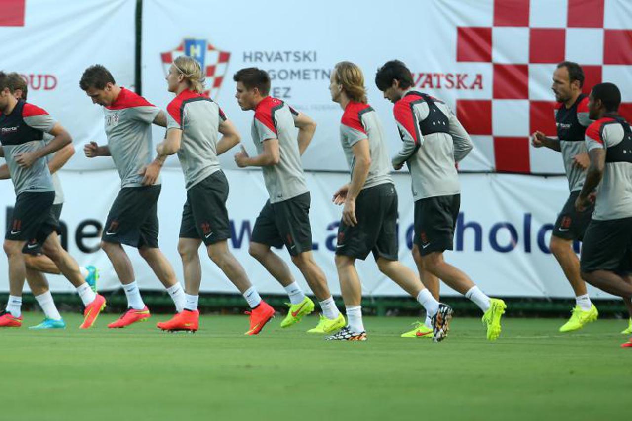 Hrvatska nogometna reprezentacija na treningu