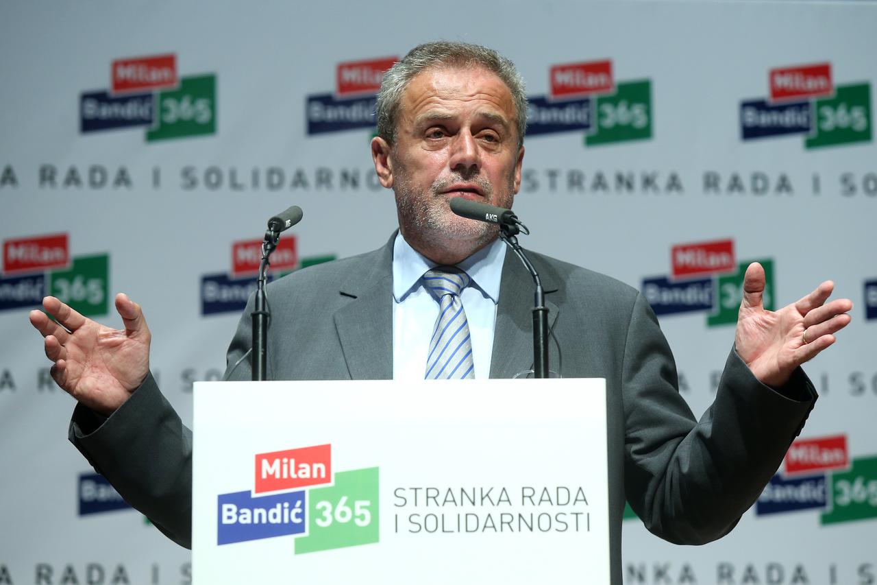 12.07.2015., Zagreb, KD Vatroslav Lisinski - Konvencija Gradske organizacije Grada Zagreba Bandic Milan 365, Stranka rada i solidarnosti. Photo: Igor Kralj/PIXSELL