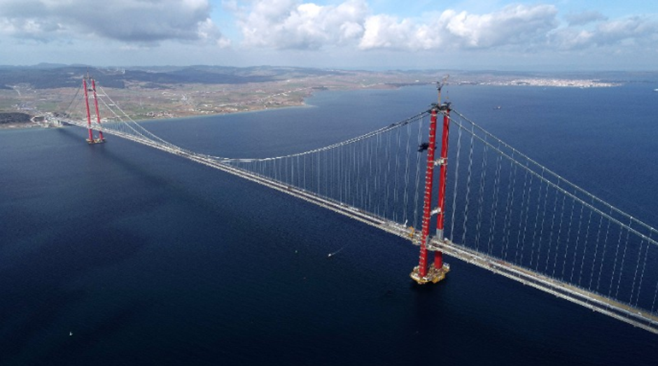 Most 1915 Çanakkale koji povezuje Europu i Aziju preko morskog tjesnaca Dardaneli