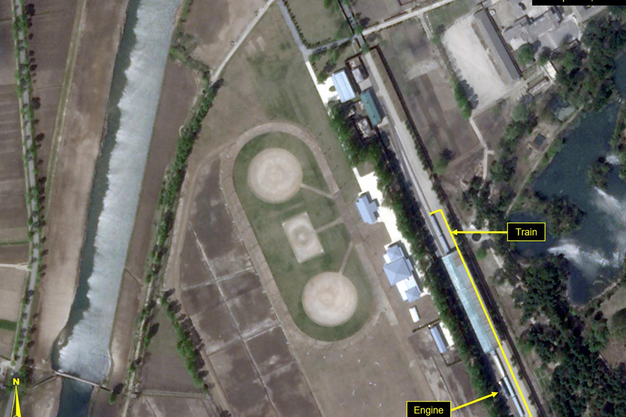 Satelitske snimke vlaka Kim Jong Una
