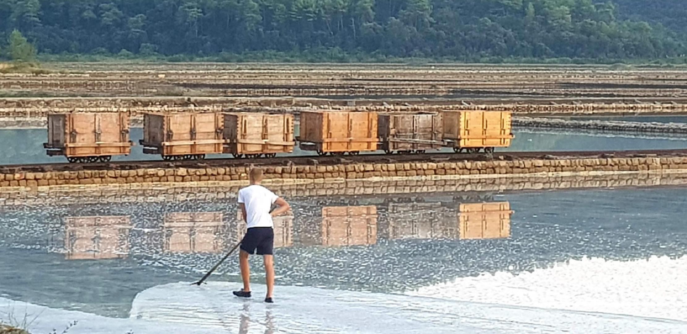 Stonska solana - priprema bazena