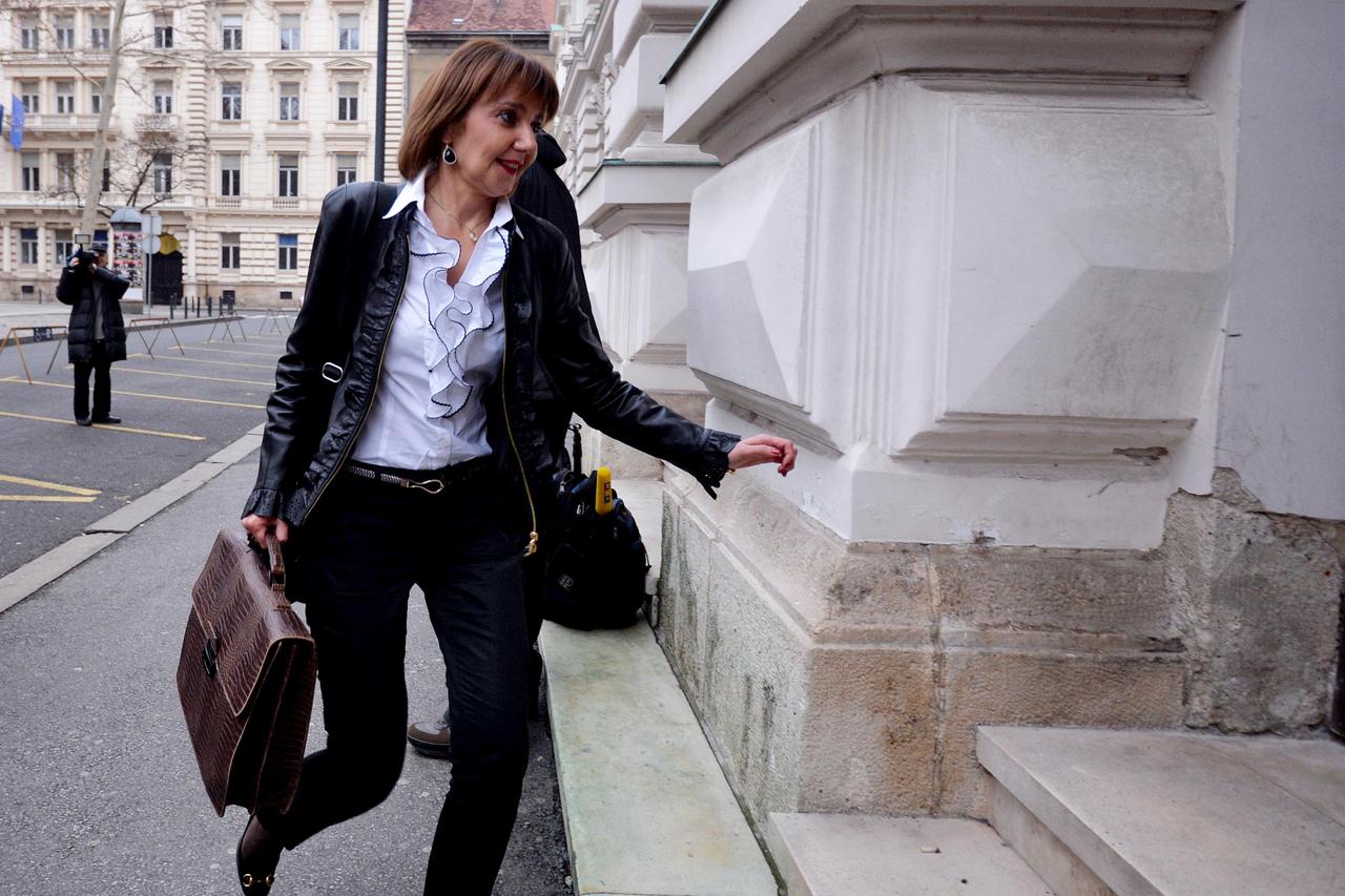 Zagreb: Željka Pokupec, županijska državna odvjetnica, dolazi na sud