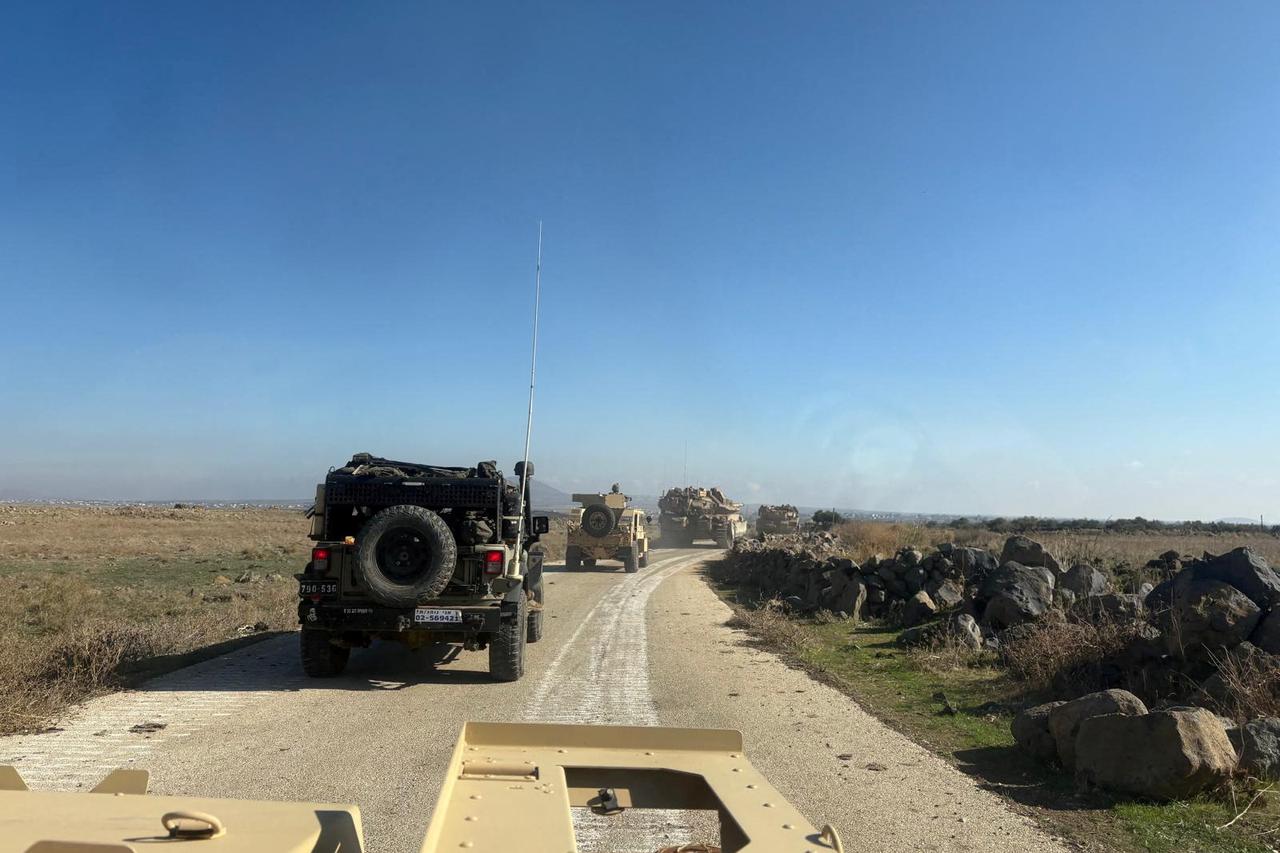 Footage released by the Israeli Army says to show Israeli soldiers operating in a location given as Golan Heights