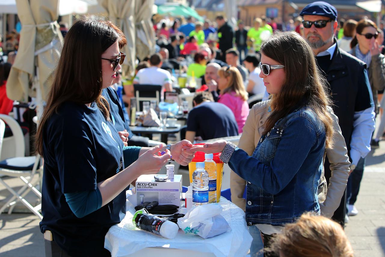 01.04.2017., Samobor - Vecernji list je u organizaciji s gradom Samoborom organizirao humanitarno - rekreativnu utrku za odrasle i djecu. Photo: Jurica Galoic/PIXSELL