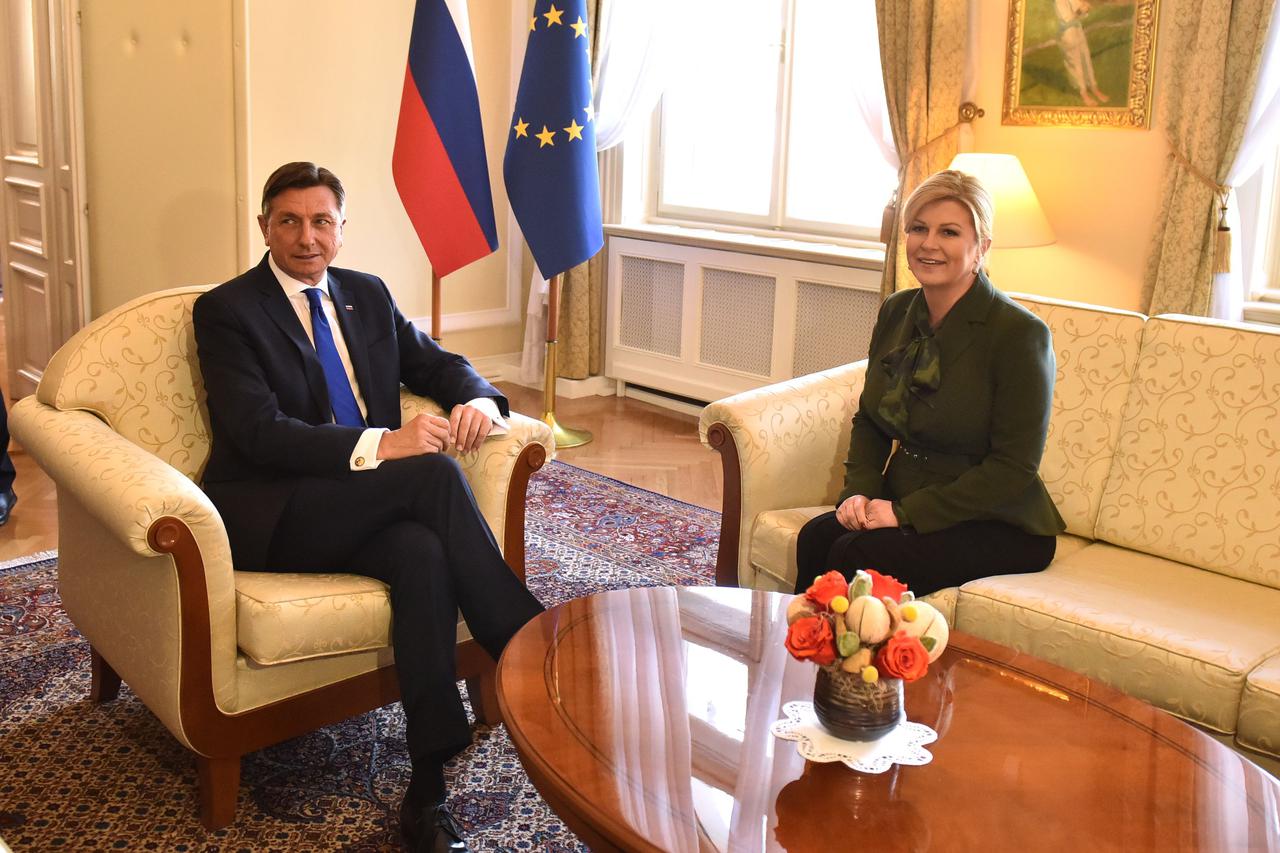 Radni sastanak u Ljubljani: Kolinda Grabar Kitarović i Borut Pahor