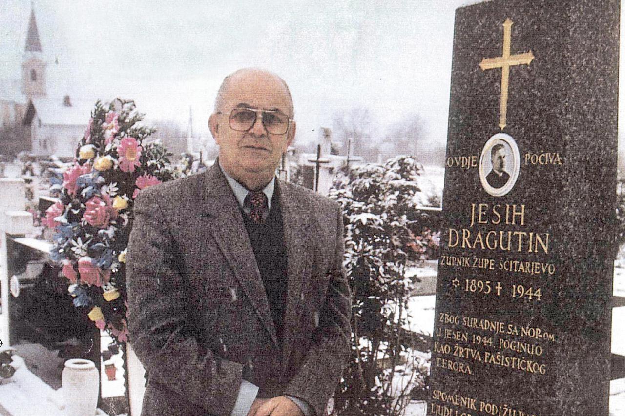Dan Baram na grobu svog spasitelja velečasnog Dragutina Jesiha u Šćitarjevu