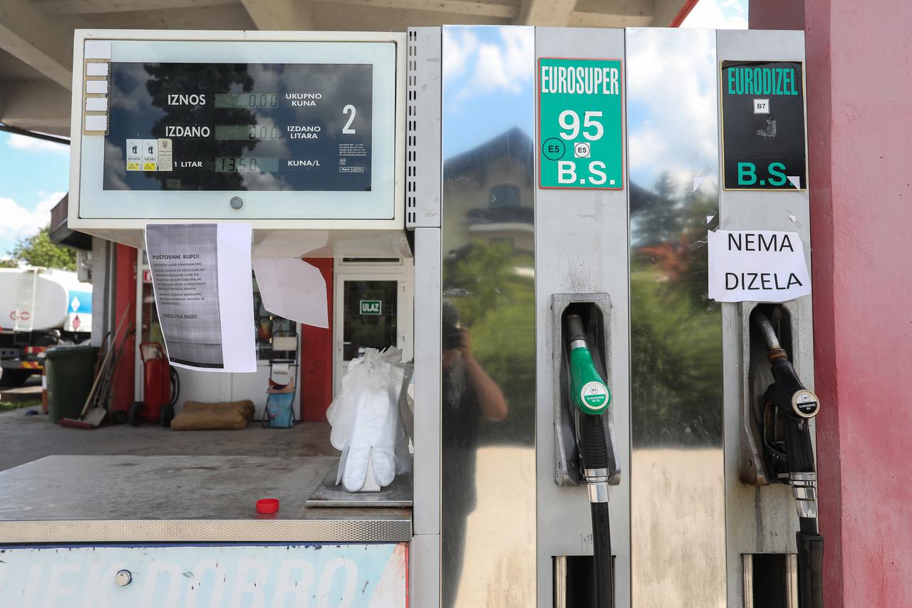 Velika Gorica: Benzinska stanica KNB gorivo zatvorila se zbog nove odluke Vlade o cijeni goriva