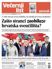 Večernji list naslovnica