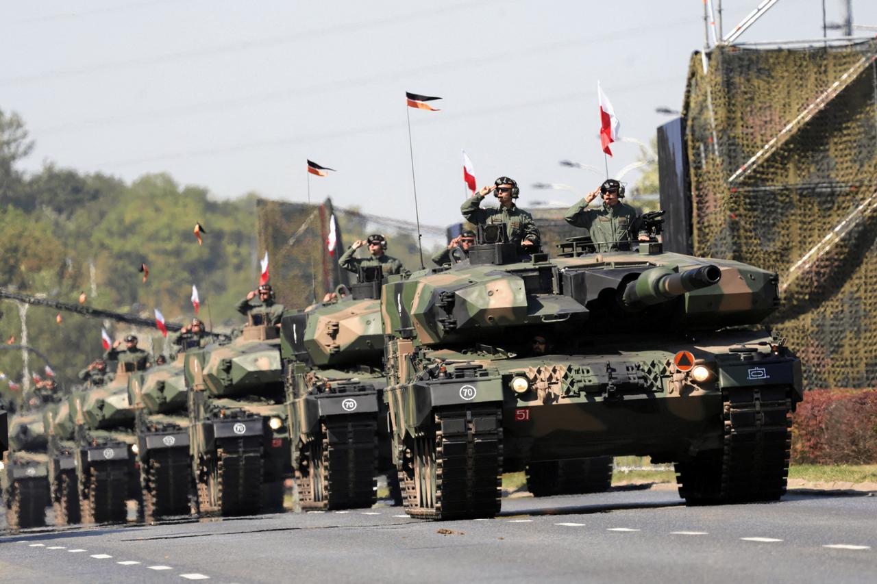 Poland holds military parade on Armed Forces Day, in Warsaw