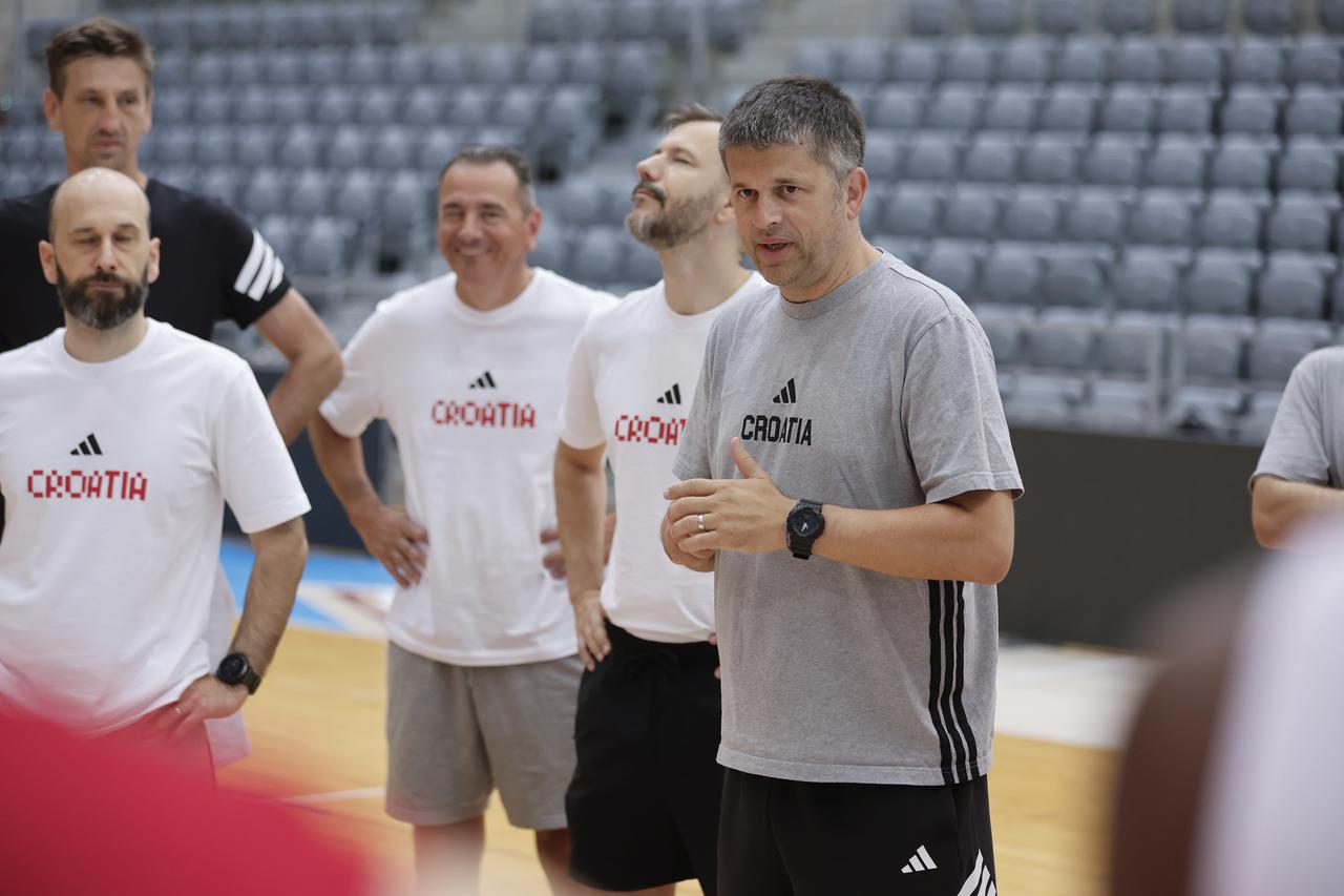 Osijek: Trening hrvatske košarkaške reprezentacije