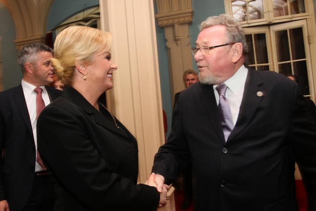 Vladimir Šeks i Kolinda Grabar-Kitarović 