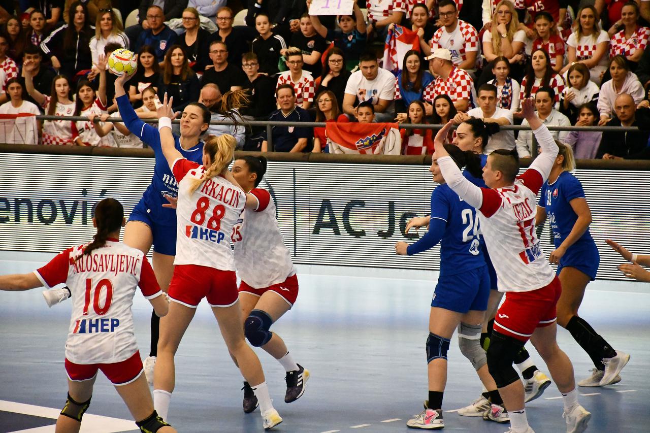 Slavonski Brod: Kvalifikacije za SP rukometašica, Hrvatska - Slovačka 