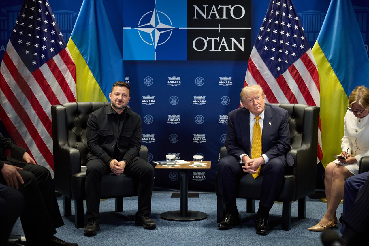 President Wolodymyr Zelensky at the NATO Summit in Ankara on 08.07.2026