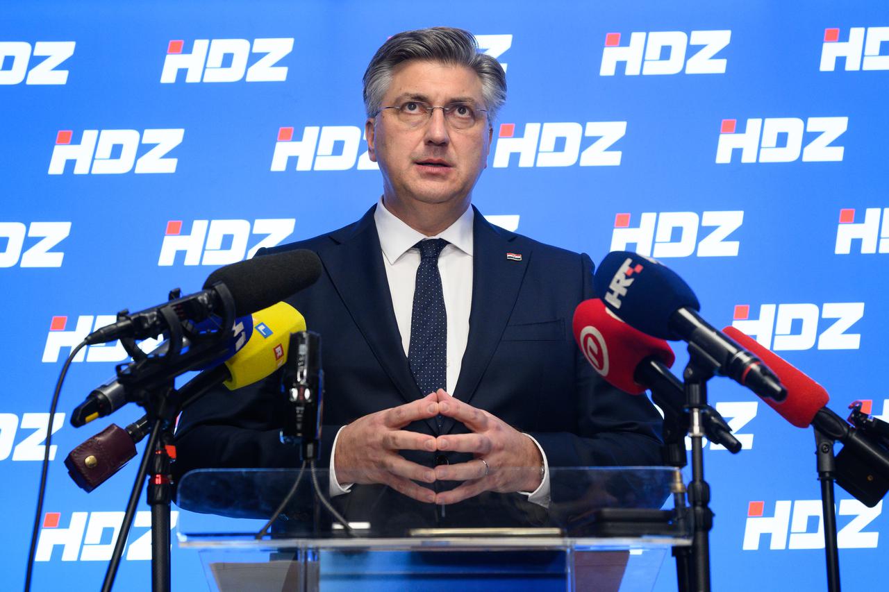 Zagreb: Izjava premijera Andreja Plenkovića nakon Sjednice šireg predsjednistva HDZ-a