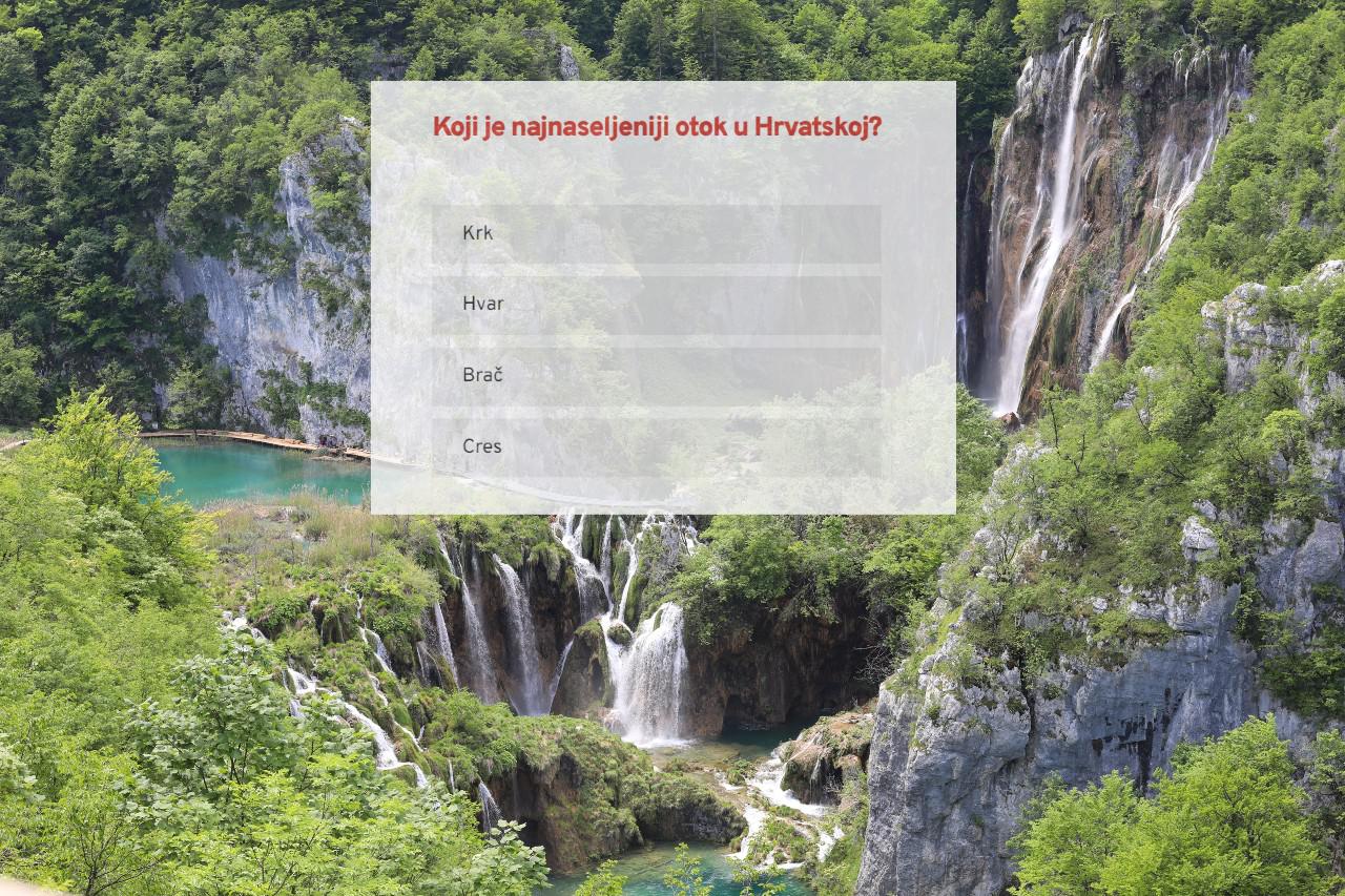 Plitvička jezera/kviz o geografiji Hrvatske