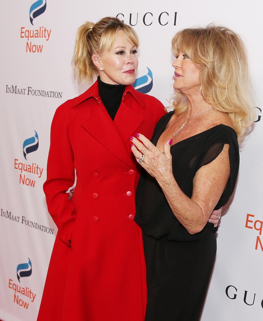 Golde Hawn i Melanie Griffith veteranke su Hollywooda i sinoć su se zajedno pojavile na godišnjoj večeri Make Equality Reality Gala.